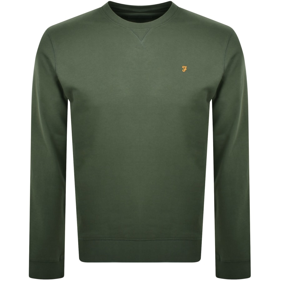 Farah Tim New Crew Sweatshirt Green
